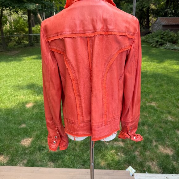 Overland Coraline Washed Lambskin Leather Jacket Large NWT - Picture 7 of 12